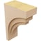 Ekena Millwork 3"W x 6"D x 9"H Classic Rockford Rough Cedar Woodgrain TimberThane Corbel, Primed Tan CORUR03X06X09ROCRCPR - alternate 2